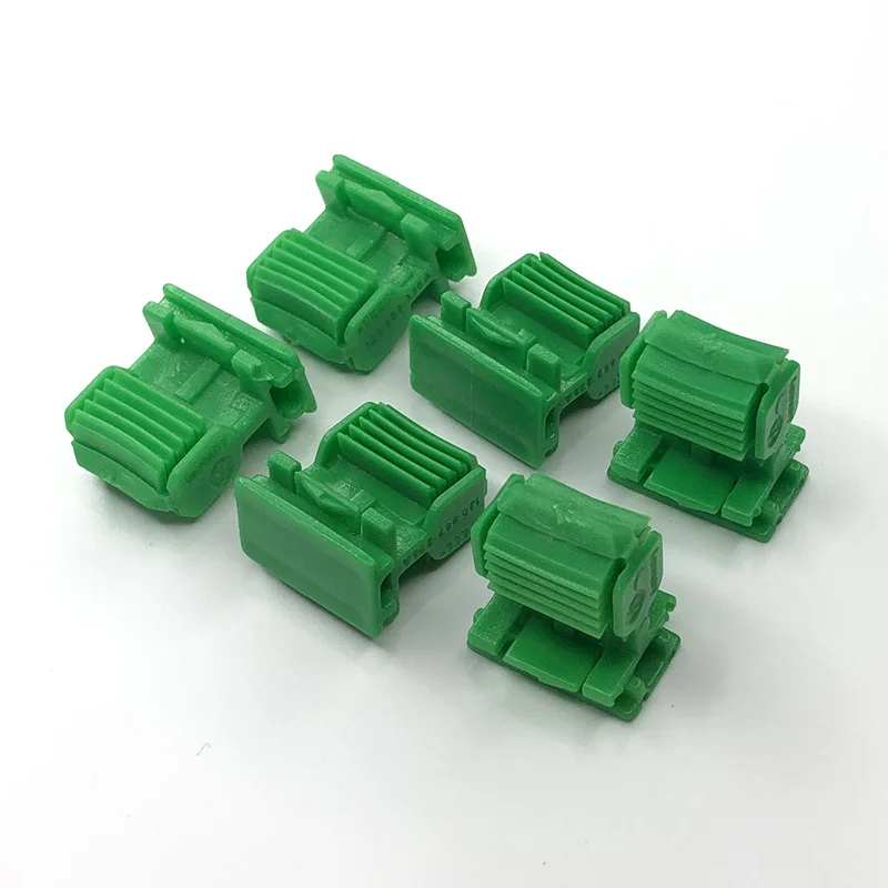 10pcs Auto Door Pillar Decorative Panel Trim Fastener Clips For VW Bora Passat Lavida Golf 4 Green Plastic