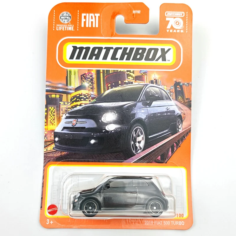 2024 Matchbox Cars 2019 FIAT 500 TURBO 1/64 Die-cast Model Car Toy Vehicles