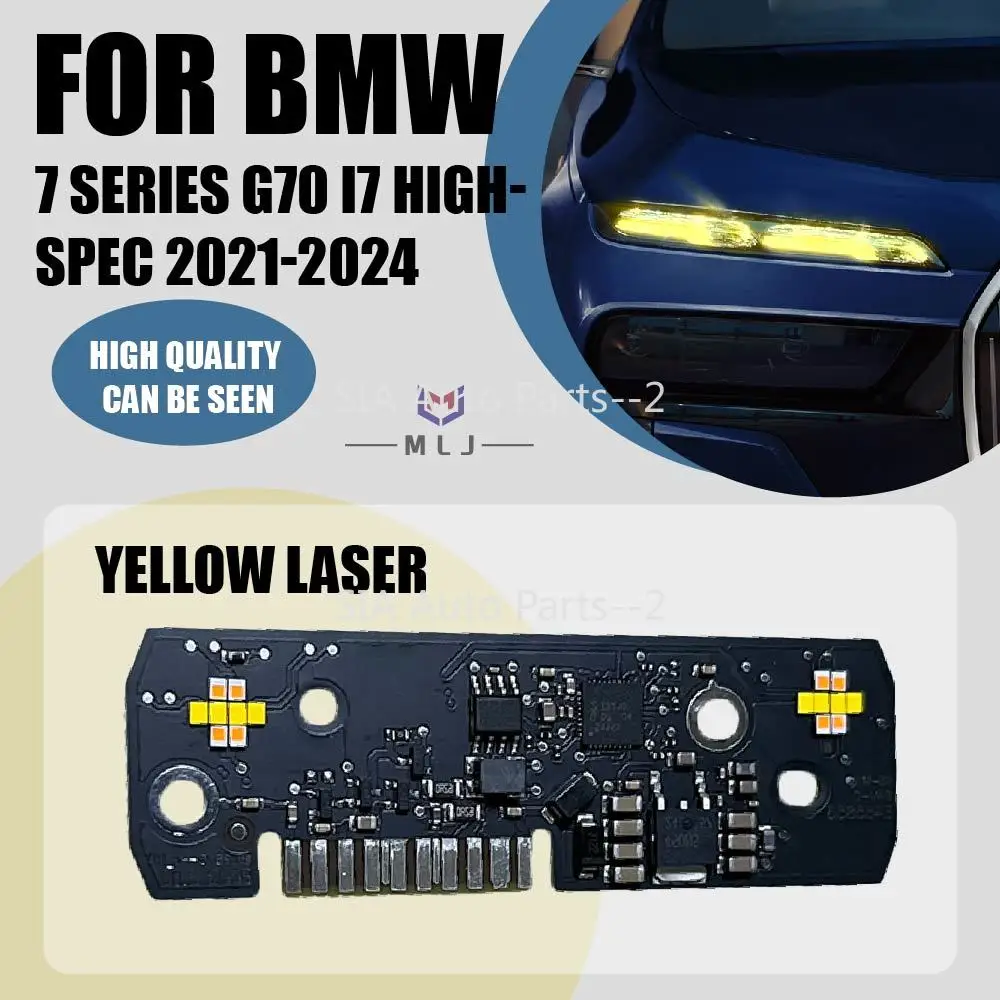 yellow laser Car Accessories DRL LED Boards DRL Angel Eyes 63115A5F627 63115A5F628 FOR 2021-2024 BMW 7 Series G70 i7 high-spec