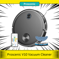 Proscenic V10 Robotic Vacuum Cleaner, Floor Mopping, 3000Pa Home Appliance 120Mins Runtime, Smart APP Control Deep Clean