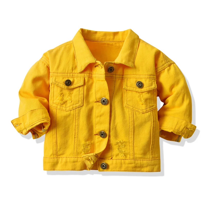 

1-6 Years Baby Boys Denim Jacket Spring Autumn Kids Jean Coat For Girls Princess Outerwear Birthday Gifts New Children Clothing