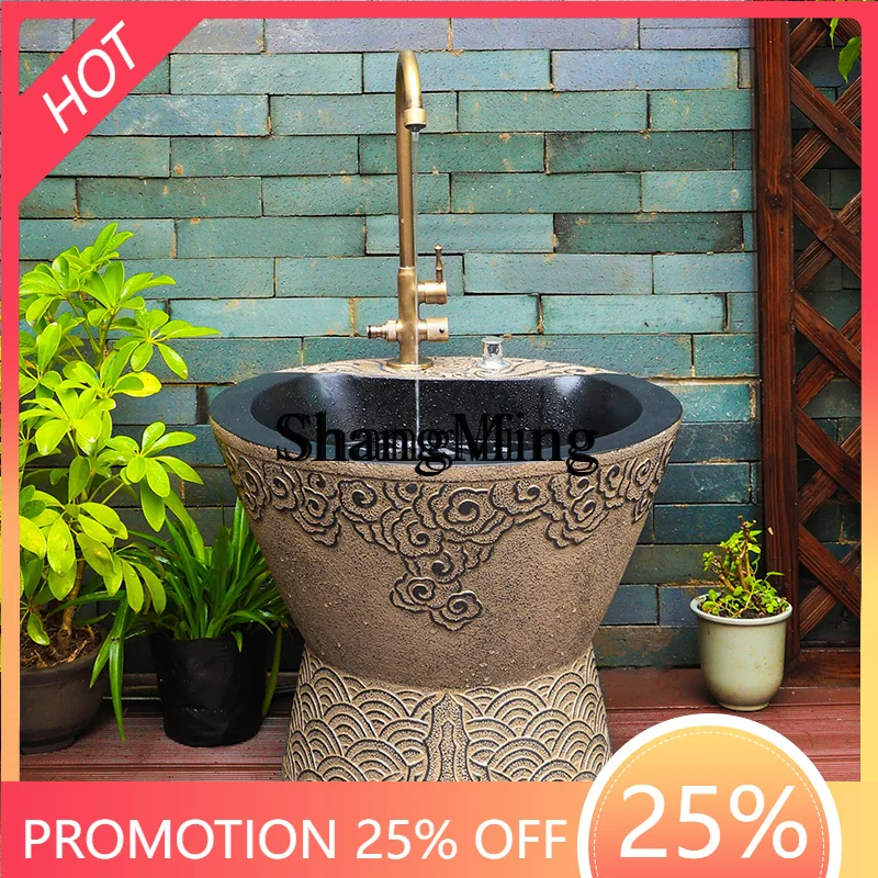 

Удобная уличная мойка для балкона и двора, компактная раковина для уборки, слив для пола для небольших квартир