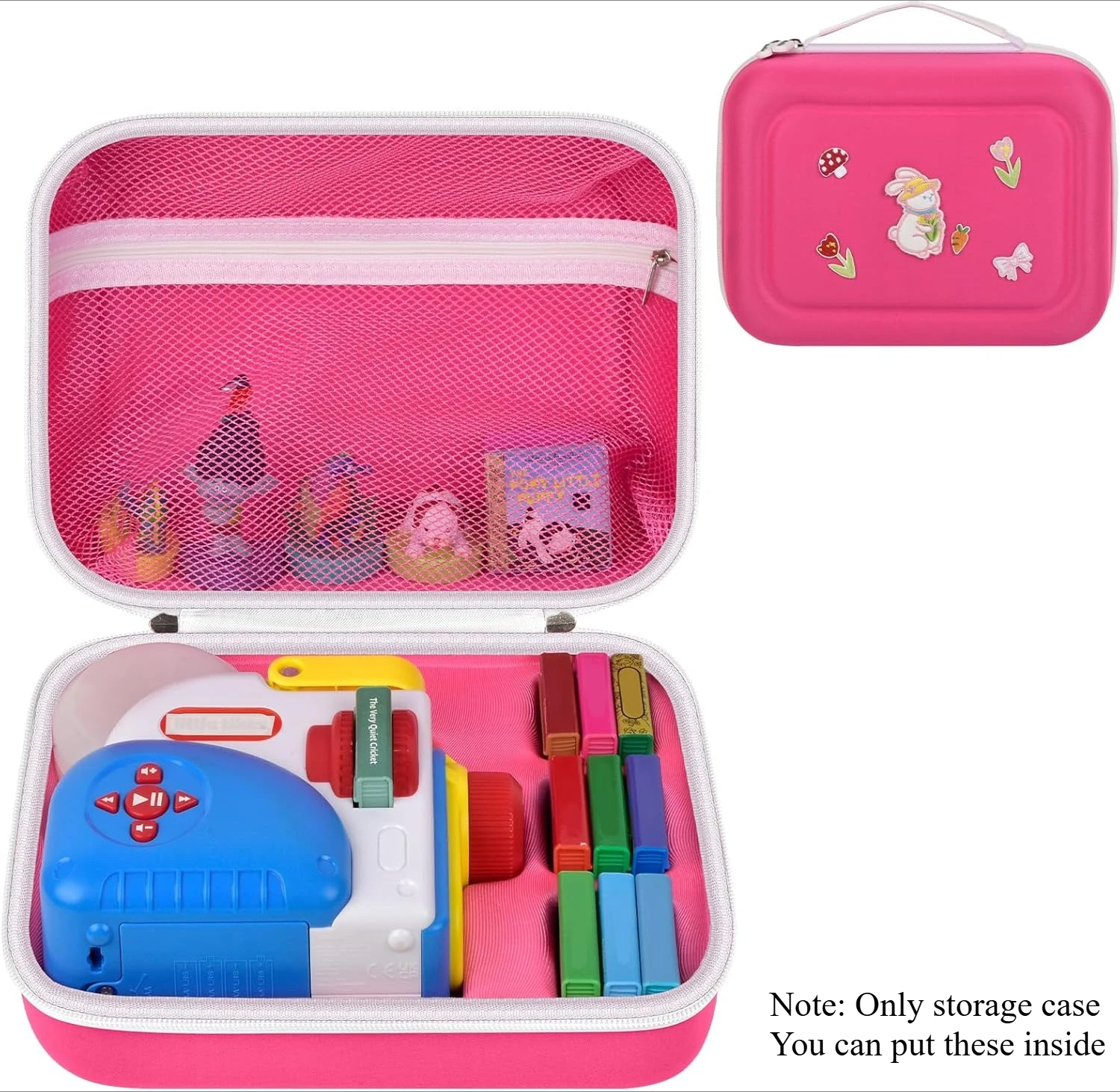 Estuche Compatible con Little Tikes Story Dream Machine Starter Set, bolsa de almacenamiento de juguetes con 5 parches bordados DIY, organizador para