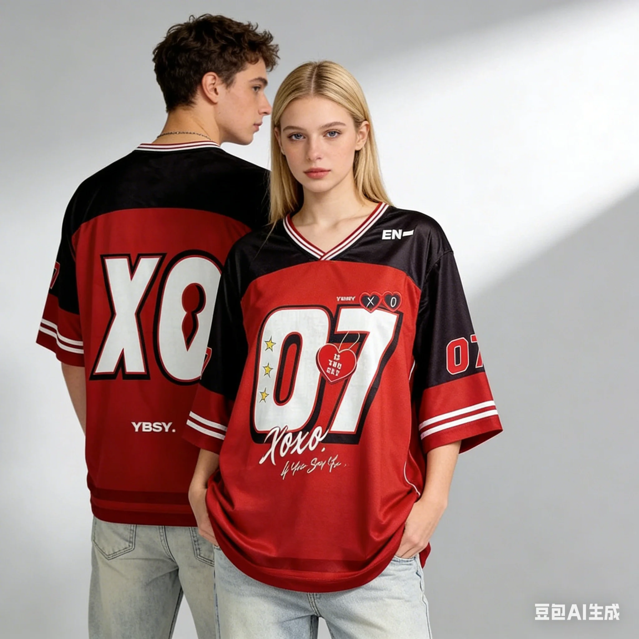 Xo&07 Pattern V-Nec… - image