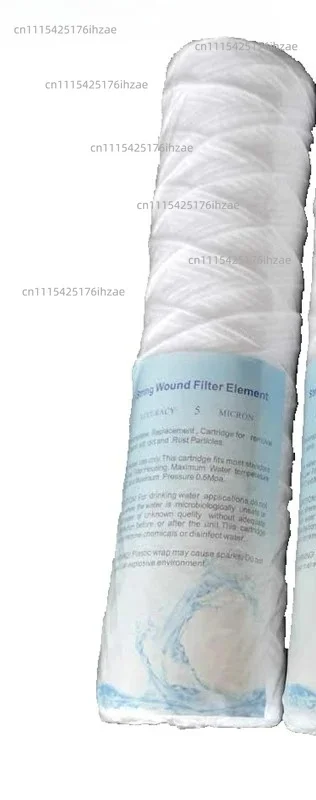 1PC cutting machine chiller blue deionized resin filter element 10 inch water tank purification wire winding