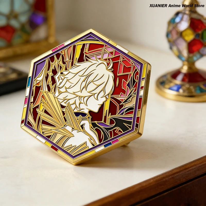 

Anime Honkai：Star Rail Phainon Khaslana AMPHOREUS Metal Badge Brooch Pin Cosplay Pendant Bedge Itabag Ornament Present