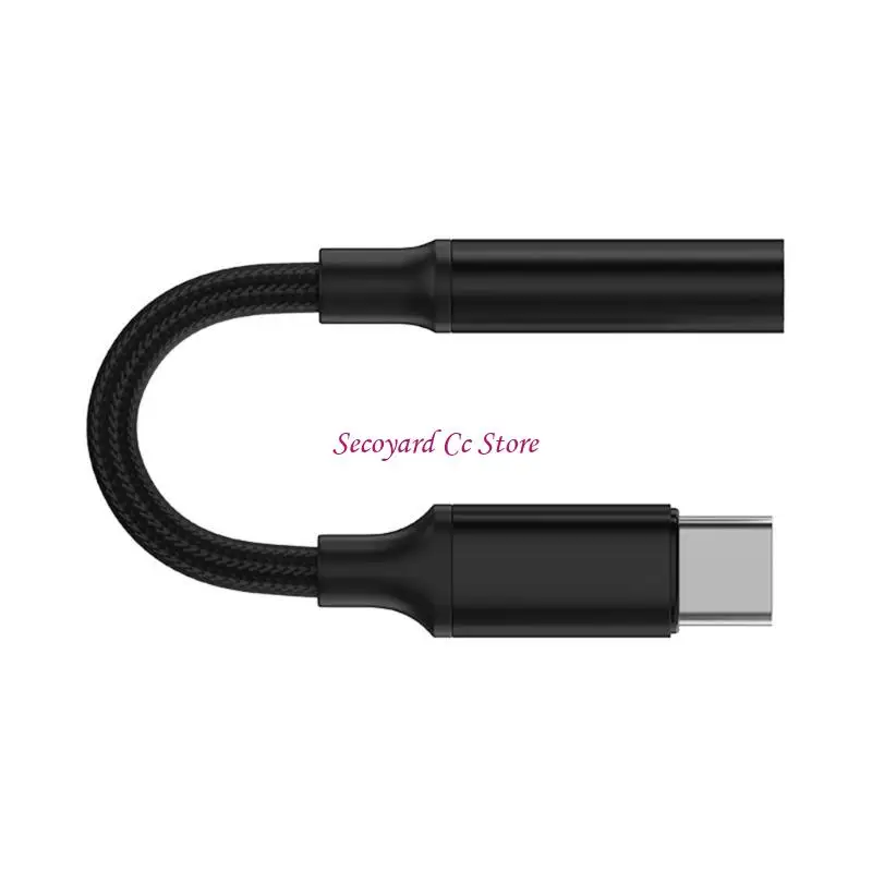 N3UC USB Type C to 3.5mm Female Headphone Jacks Adapter USB C to Auxs Sound Cable