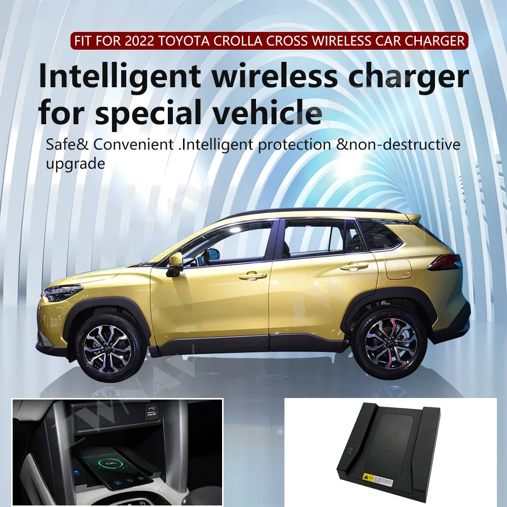 For Toyota Crolla 2022 Center Console Wireless Charger Pad Car Module Embedded Inserted Solution Enhanced Driving Experience