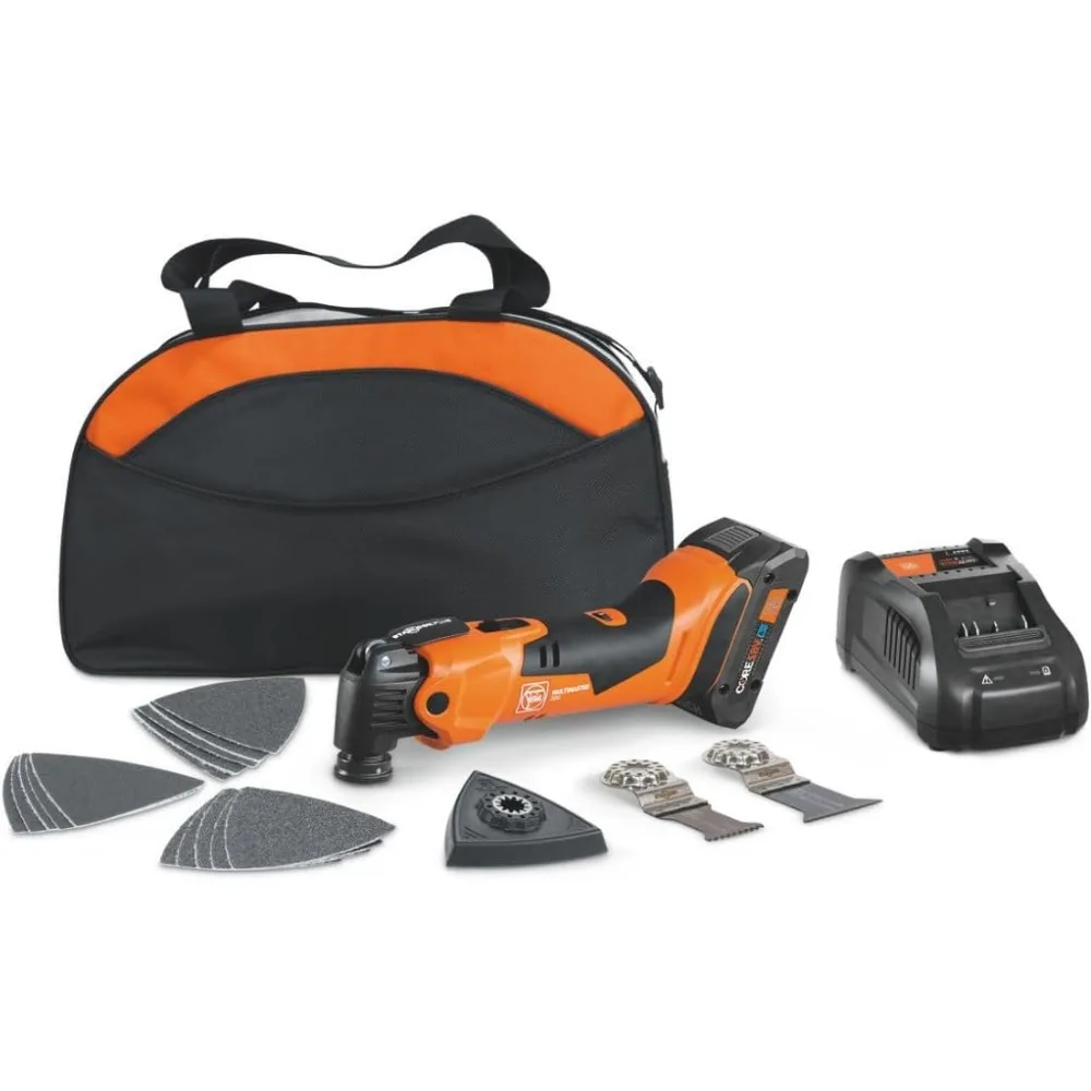 

Fein MultiMaster AMM 500 AS Cordless Oscillating Multi-Tool Kit with QuickIN System - StarLockMax Mount, 18 V AMPShare, 4 A