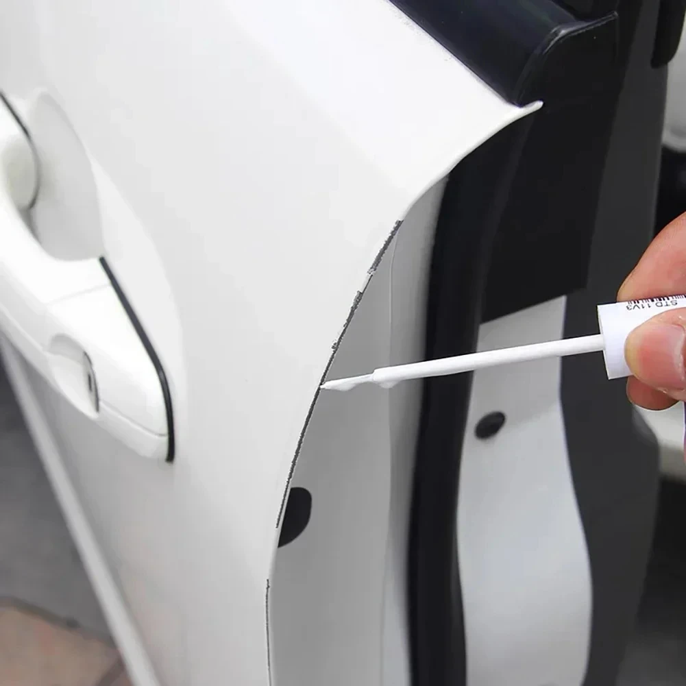 Car Paint Scratches Repair Pen Brush, Waterproof Paint Marker Pen, Automotive Maintain, Car Tyre Tread Care - Black White Red Si view 5