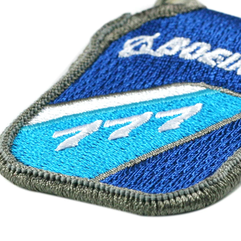 Boeing Limited Edition Aircraft B787 Tailfin Embroidered Keychain Aviation Crew Creative B737 Keychain Festive Gift view 5