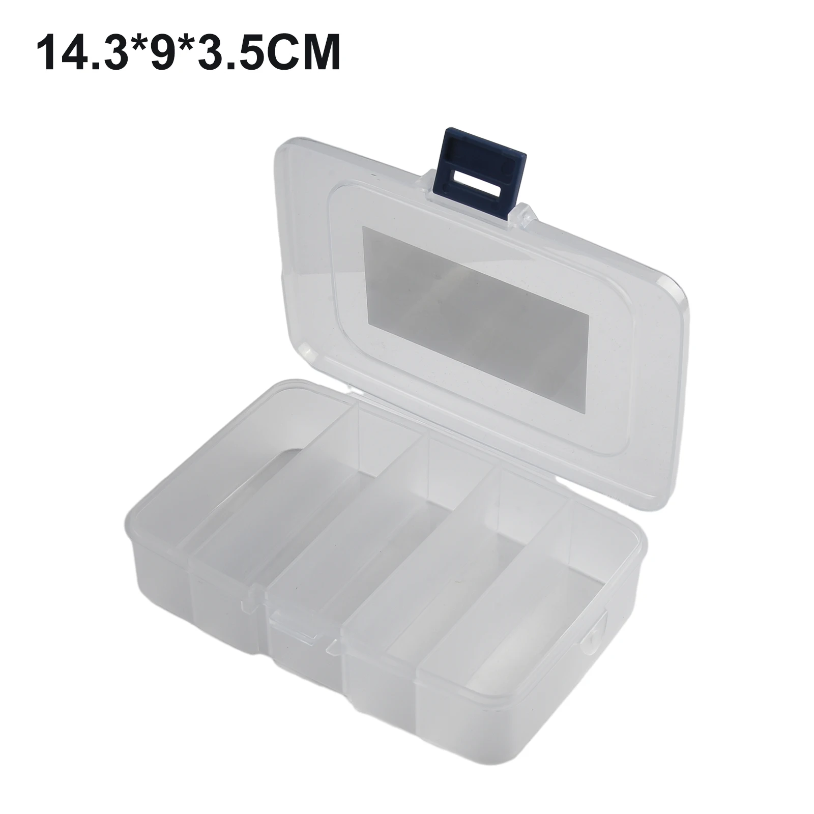 1PC Plastic Tool Screws IC Storage Box 14.3*9*3.5 Cm Craft Organizer Small Part Container Case 5-Grid Transparent Tool Box