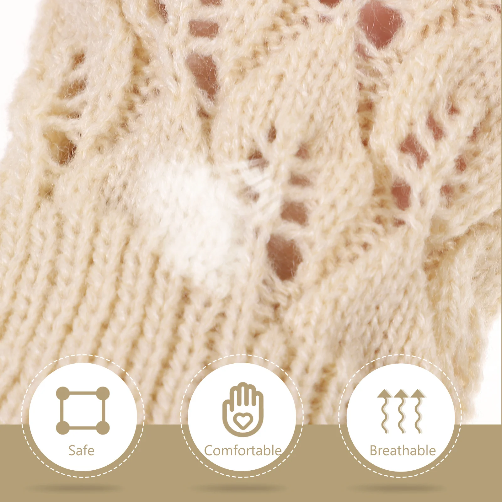 

Women Warm Mittens Lightweight Knit Fingerless Gloves for Typing Driving and Daily Activities Pink Women Winter