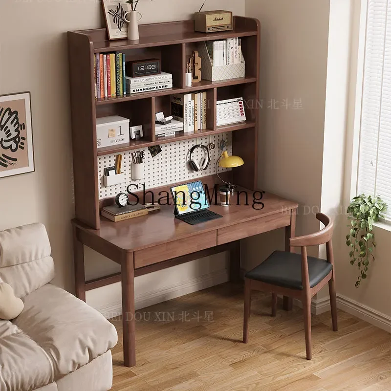 

CL desk household bedroom computer table hole board bookshelf integrated desk