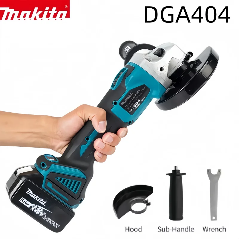 

125mm Makita DGA404 Brushless Angle Grinder Li-ion Battery Cordless Cutting Polishing Grinding For Makita 18V Battery pin