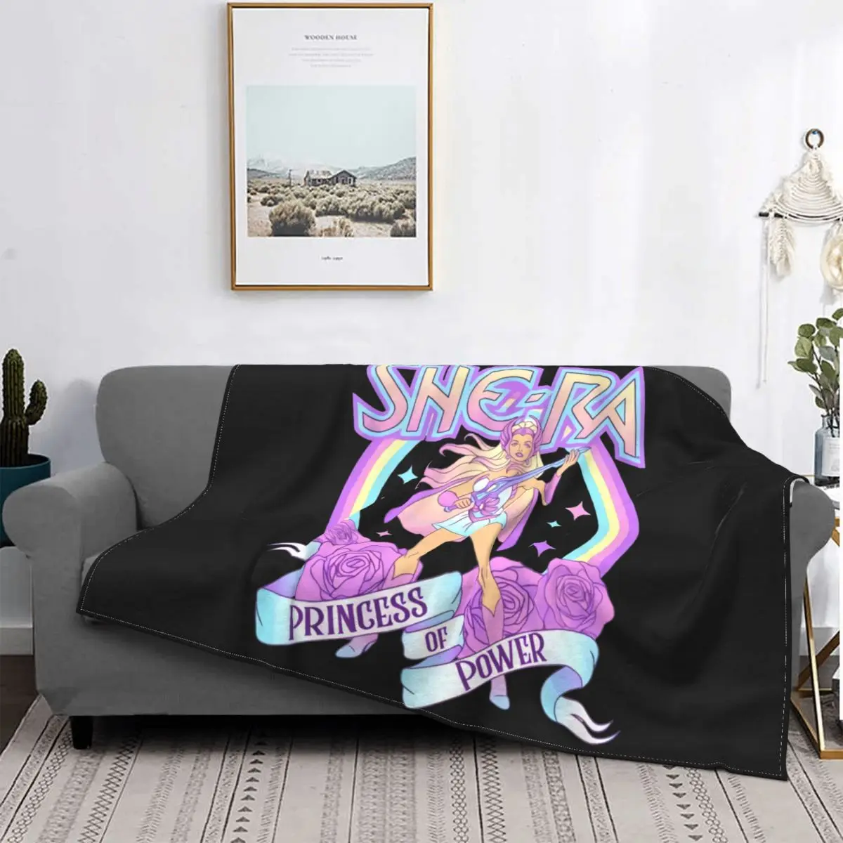 Masters Of The Universe She Ra Princess Of Power Pastel Colors Blanket Thick Home Decor Machine Washable