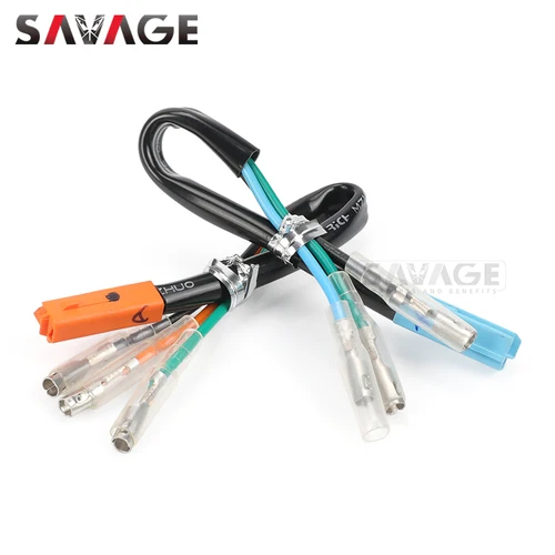 Imagen 2 del producto Adaptador de señal de giro, conector de cable de luz de matrícula para HONDA CRF 250L CB 500X 500F 650F CBR 500R 650R GROM 125 NC750