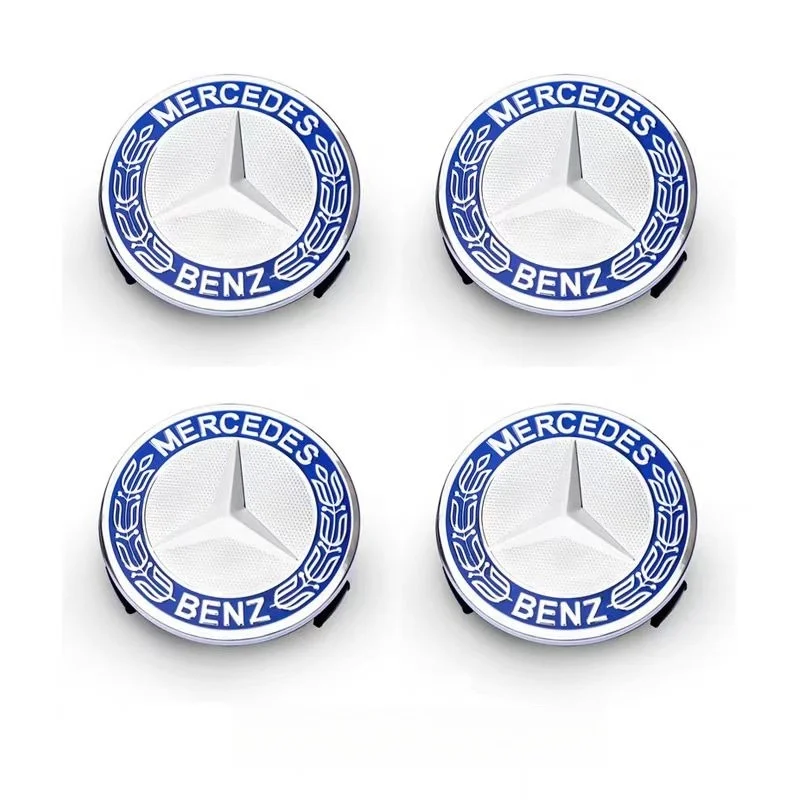 4pcs 75mm Car Wheel Center Hub Cap sostituzione accessori Auto per Mercedes Benz A/B/C/E/S classe C200L GLC GLK CLA C200 E260