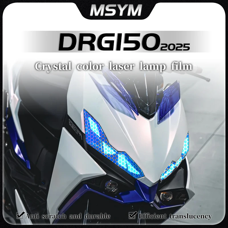 

For SYM DRG150 Drg 150 drg150 150DRG 2025 Headlight and taillight film honeycomb laser sticker protective film accessories