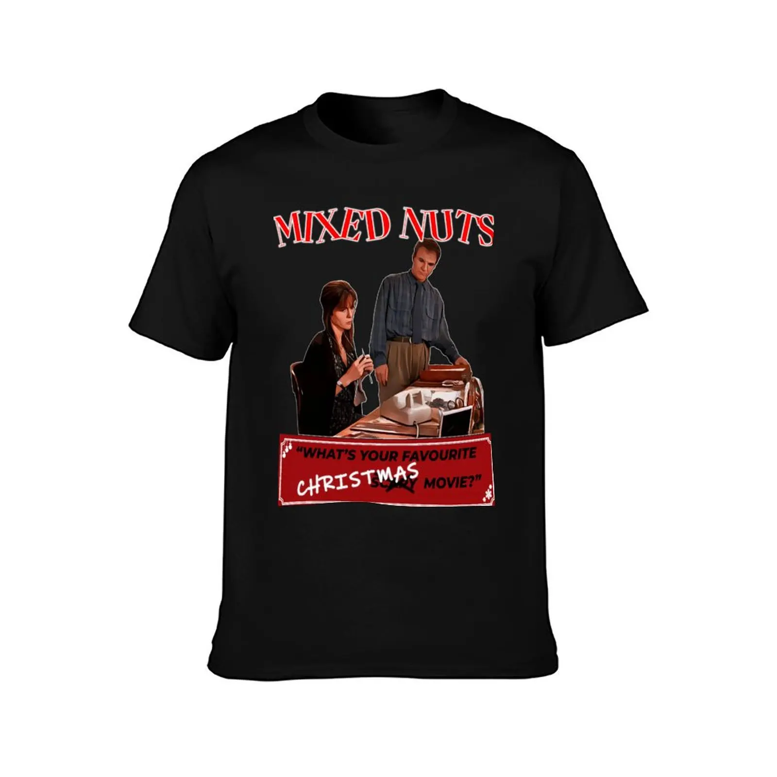 Mixed Nuts 1994 - Whats your favourite Christmas movie? Poster T-Shirt tops customizeds oversized t shirts for men