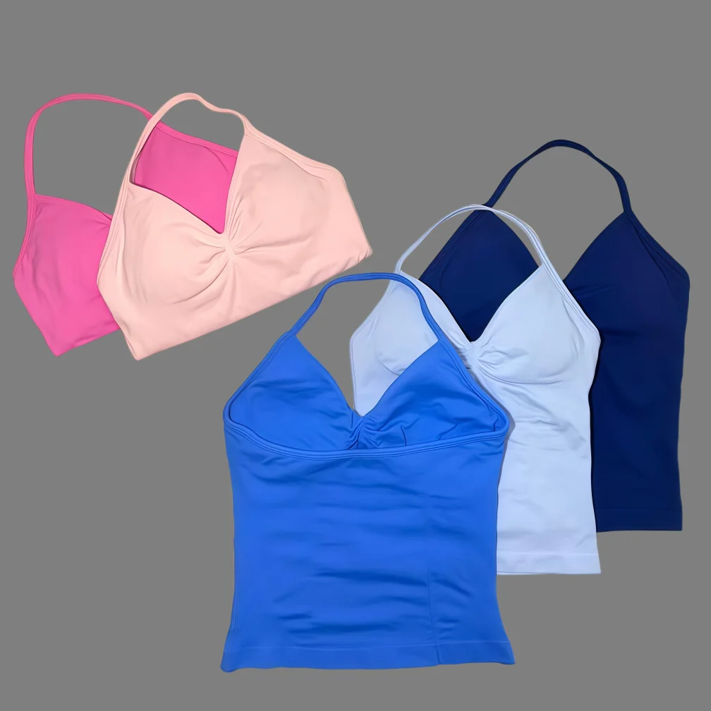 T Shirt Bra Seamless - Camiseta de tirantes para mujer, ideal