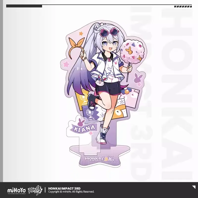 [Genuine] Anime Game Honkai Impact 3RD Elysia Paradise Series Acrylic Figures Kiana Seele Cosplay Stand-up Halloween Gifts