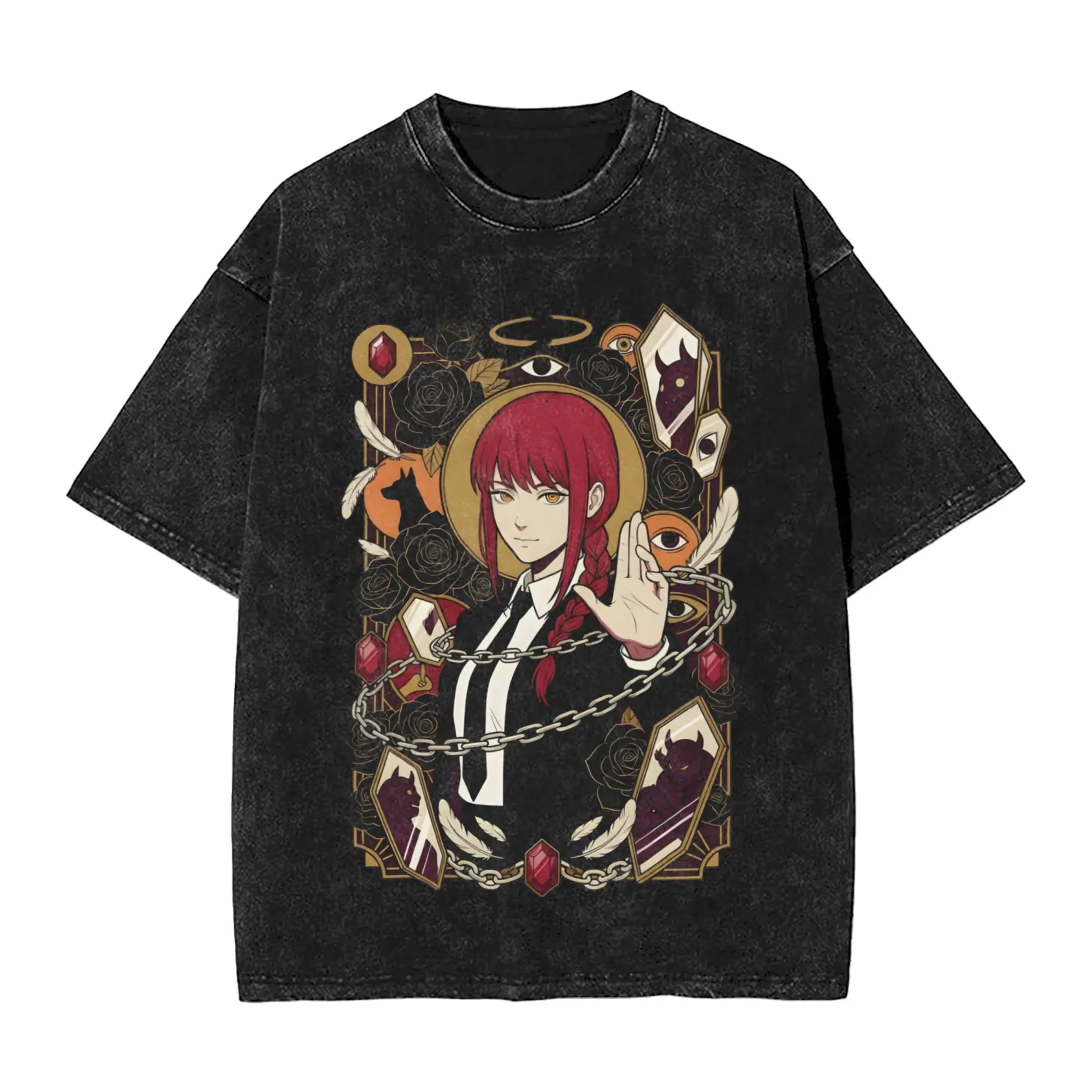 Men's Chainsaws Man T-Shirts Makima Tops Summer Streetwear Short Sleeves T Shirt O-Neck Harajuku Casual Tshirt Hot Sale