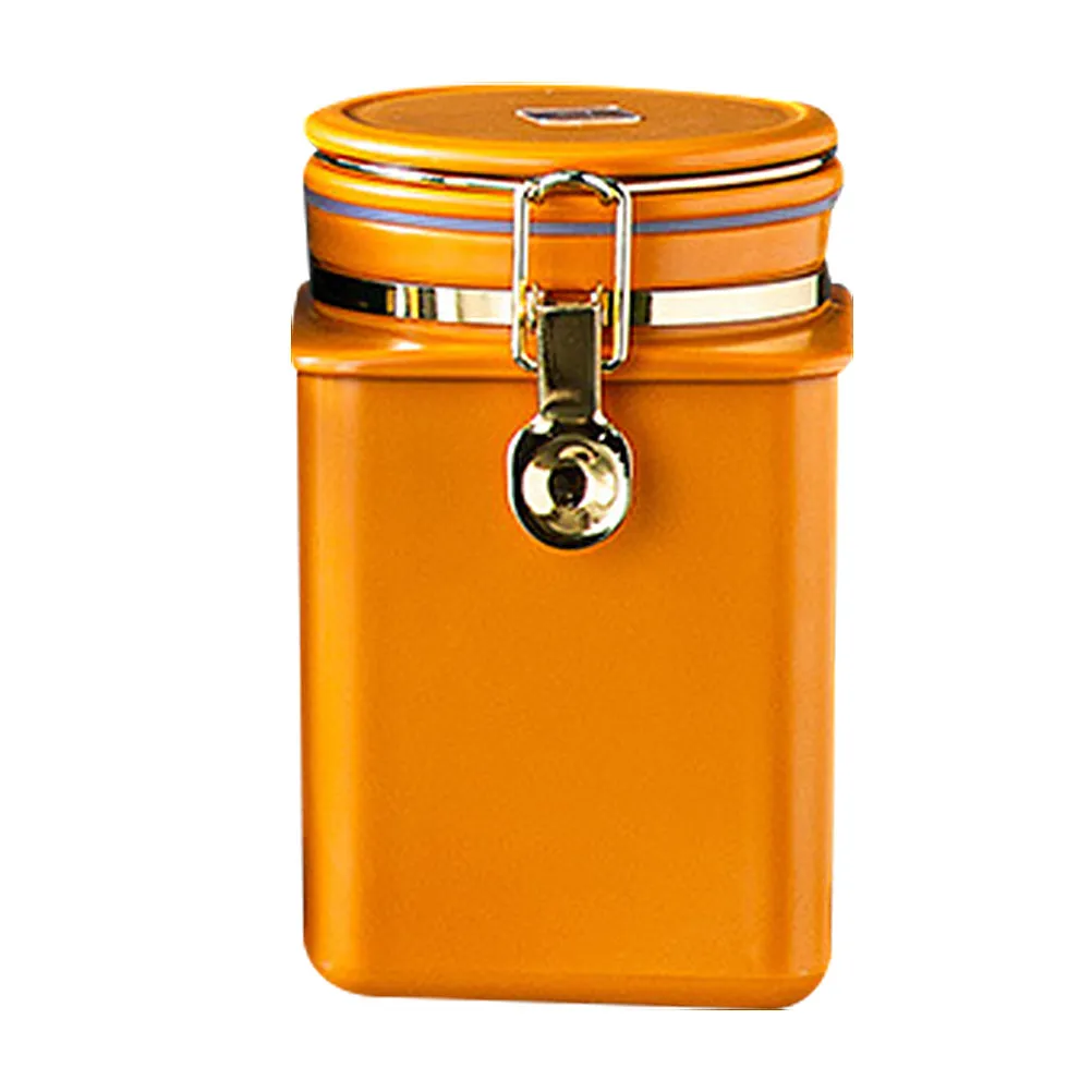 

Компактный контейнер для кофейных зерен из премиального материала, герметичная банка для хранения зерен, кофейного порошка, конфет, закусок, чая, специй, сухих продуктов, удобный в использовании