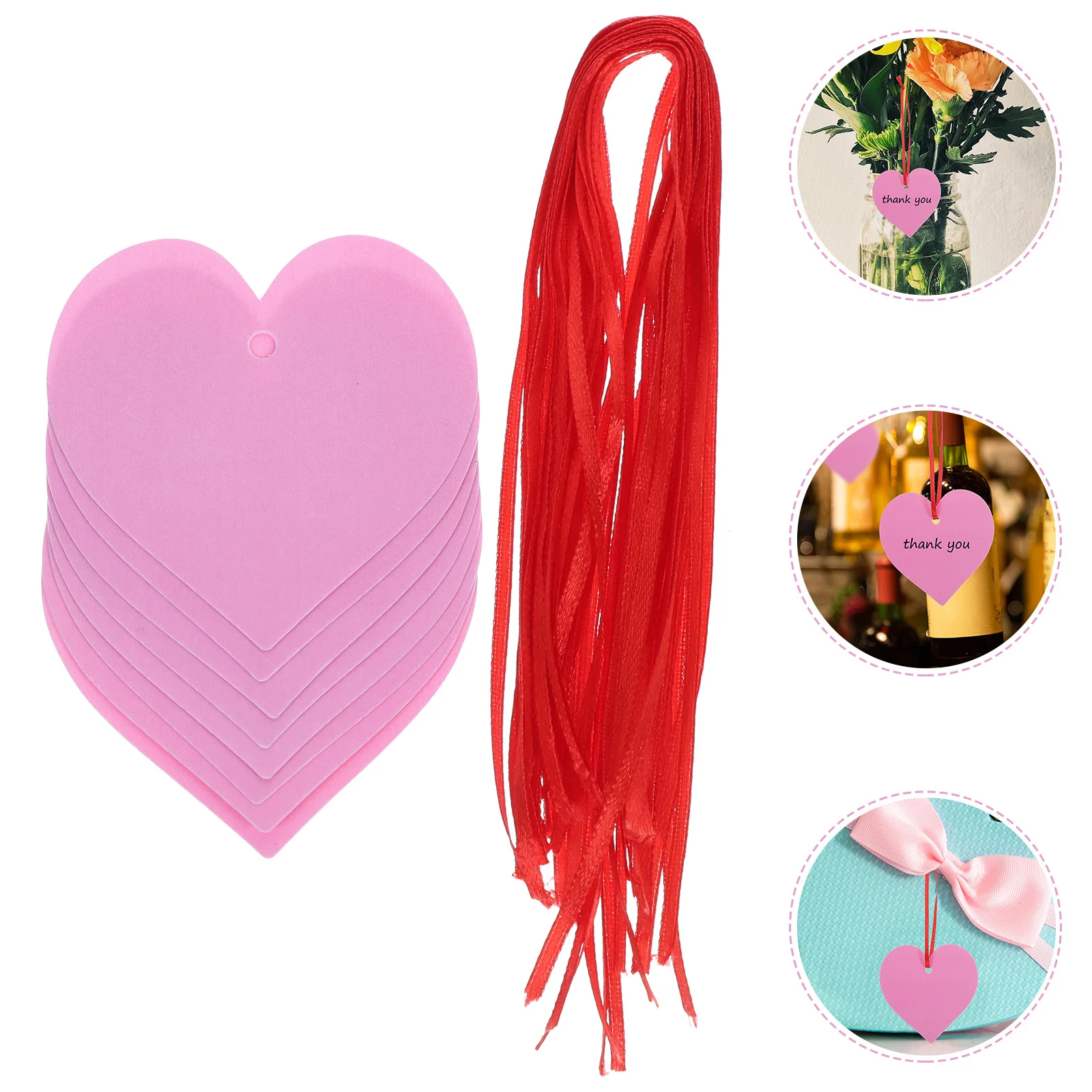 

20 Set Shaped Message Cards Wedding Party Wedding Favors Tags Favors Decorative Tags Red Hanging naments Plastic Material
