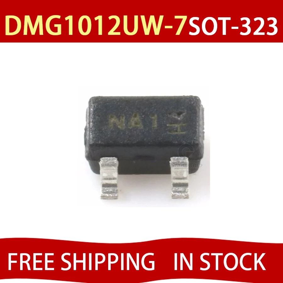 50PCS DMG1012UW-7 100% NEW  SOT-323 (Marking NA1) NA1 N-Channel MOS FET MOS Field Effect Transistor chipset