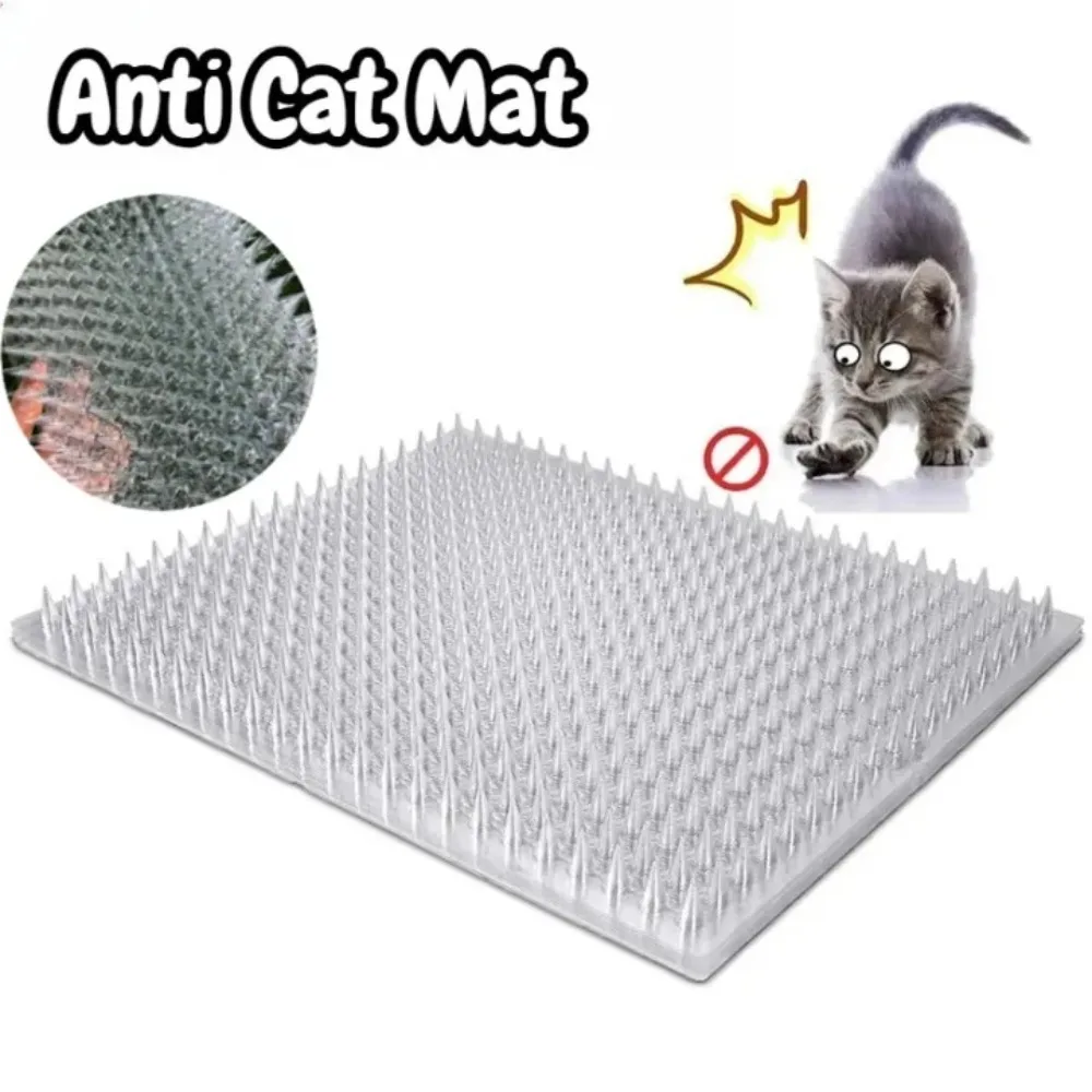 1/3pcs Cat Scat Plastic Mat with Spikes Anti-digging Pet Prickle Strips Weather Resistant Spike Mat Anti-cat Crawling Supplies