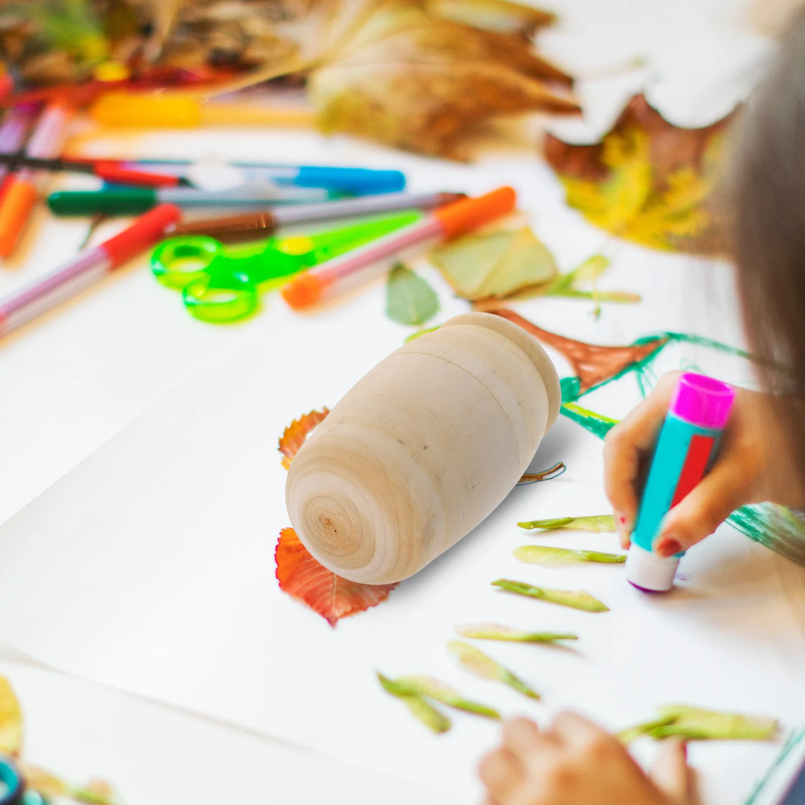 

3 set Matrioska Painting Unfinished Wooden Diy Craft Kits For Kids Children Gift Educational Graffiti Desktop Decor