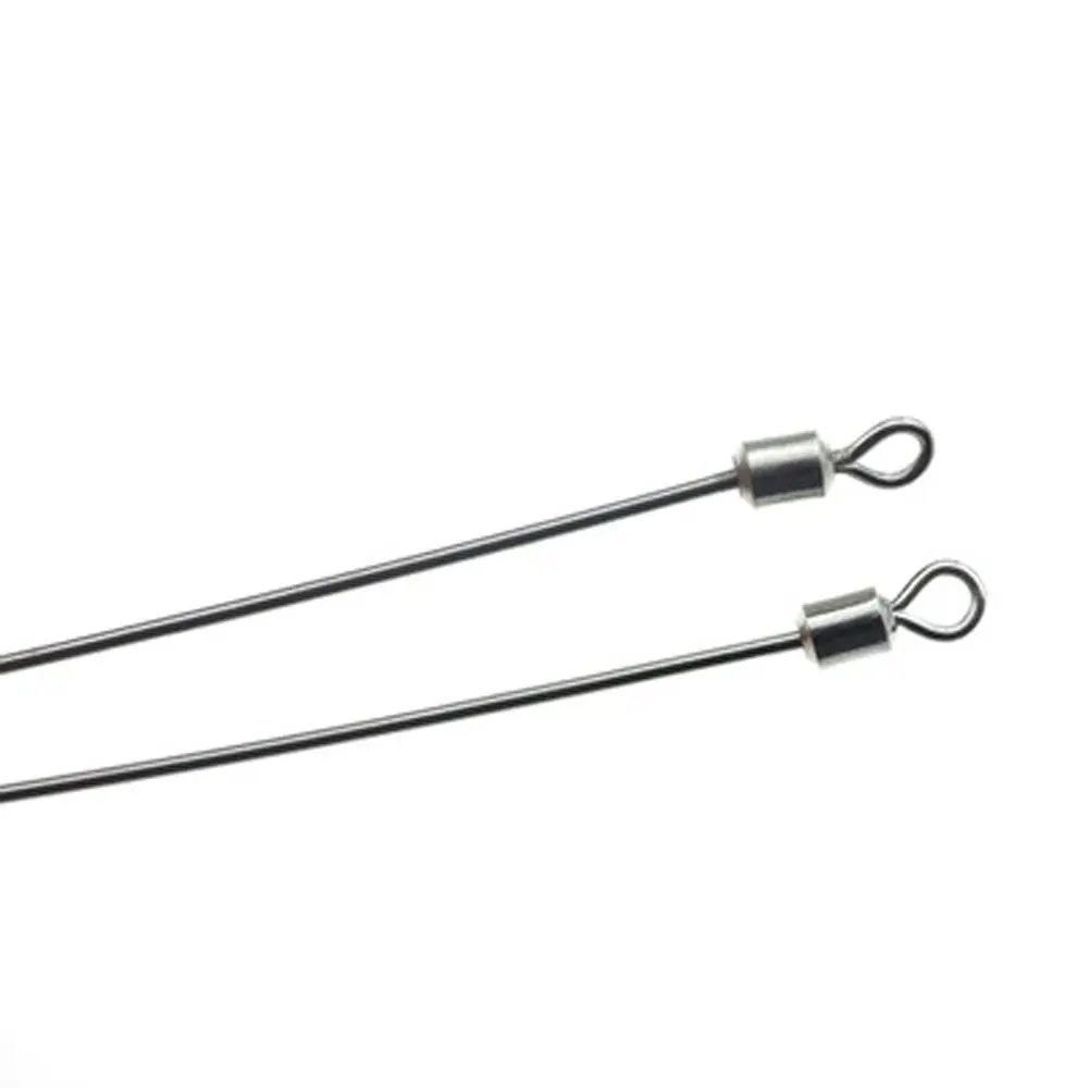 50 قطعة الفولاذ المقاوم للصدأ الصيد موصل دبوس النحاس برميل المتداول موصل القطب الطويل أسلاك الفولاذ الصلب الصيد قطب