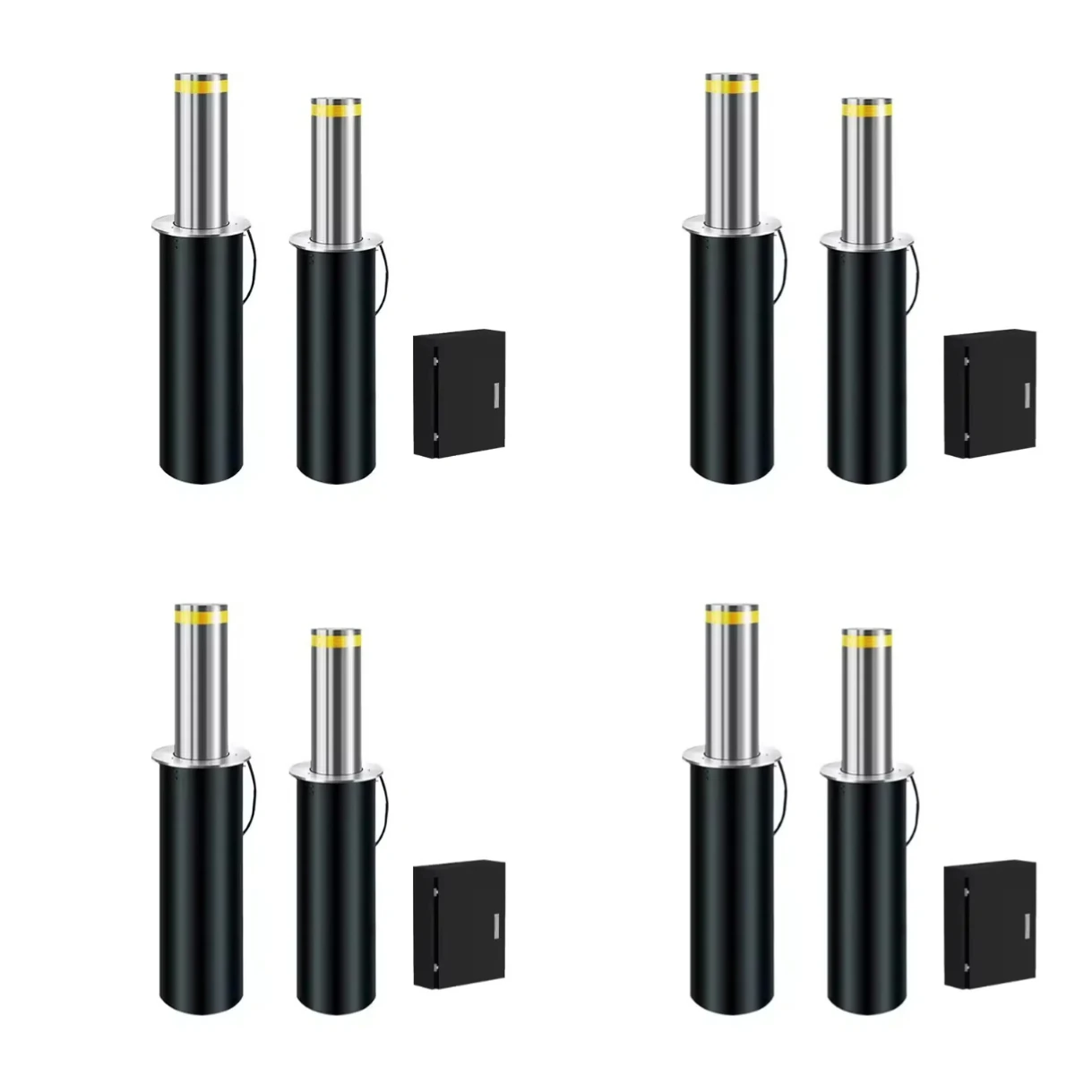 Hot selling：Factory Price Automat/semi Automatic Bollard/fixed Bollards Outdoor Stainless Steel Parking Bollards With Led Light