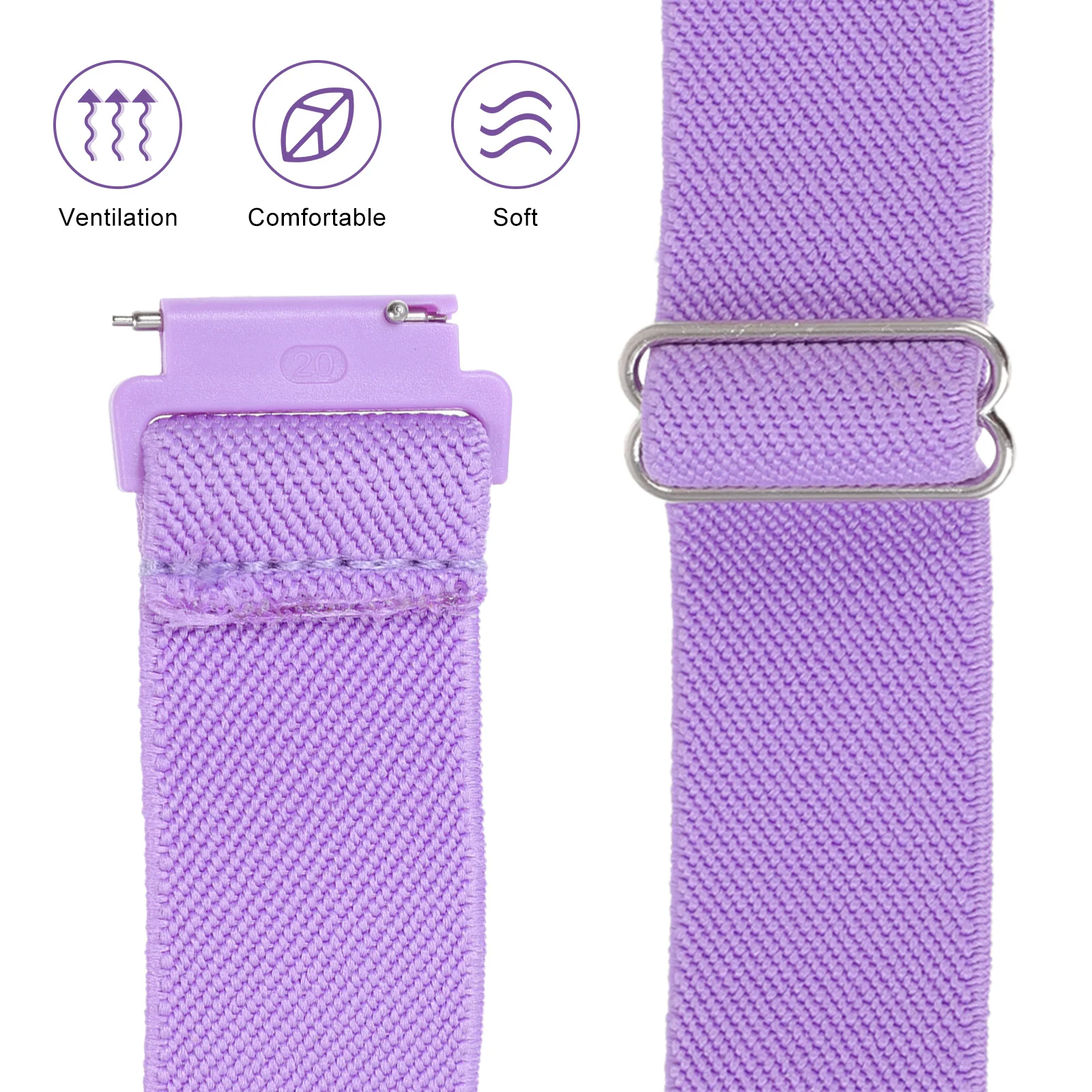 

1Pcs Stylish Nylon Watch Band Comfortable Touch Gentle on Skin Flexible Design for Most Wrist Sizes Fashionable and Versatile
