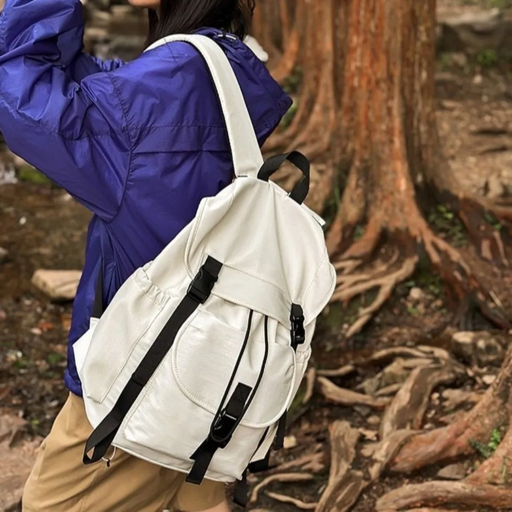 

Waterproof Outdoor Backpack Multifunction Adjustable Straps Camping Backpack Nylon Casual Style Travel Backpack Women