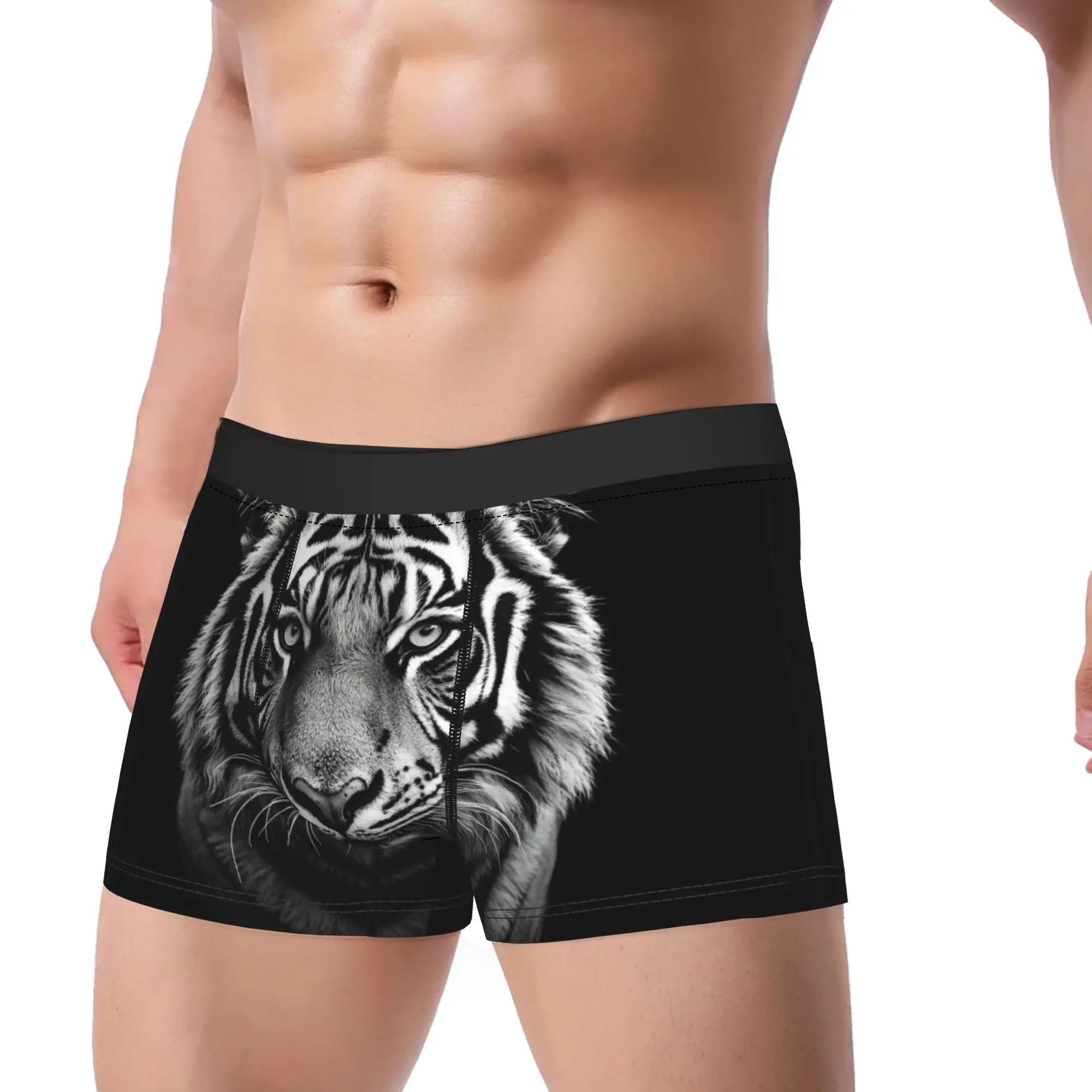 Black Animal Face Boxers Humor Underwear  Boxer Briefs Gag Gift For Man