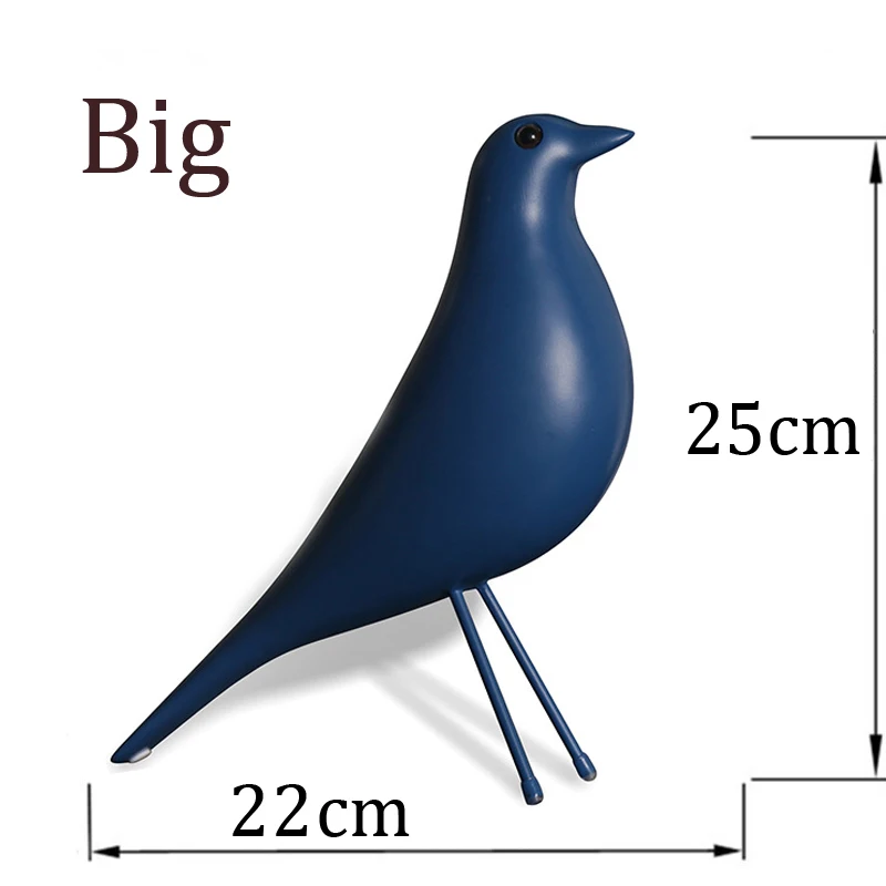 Creative Resin Craft Bird Figurine Statue Office Ornaments Sculpture Home Decoration Accessories