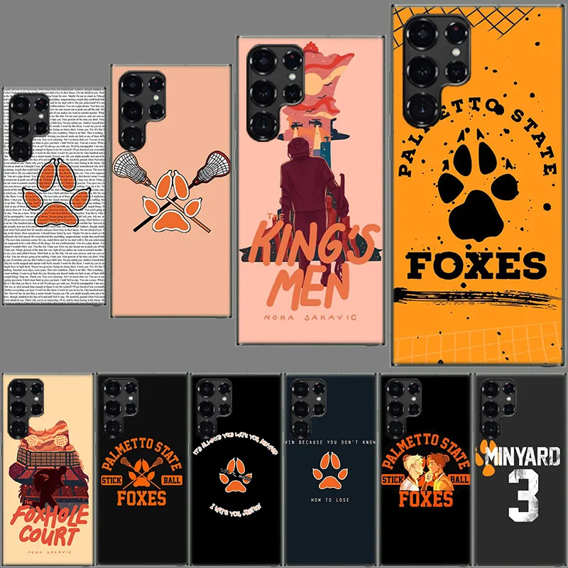 Andreil All for the Game Palmetto State Foxes Clear Case for Samsung Galaxy S24 S22 Ultra S23 S21 S20 FE Capa Phone Cover S10 S9