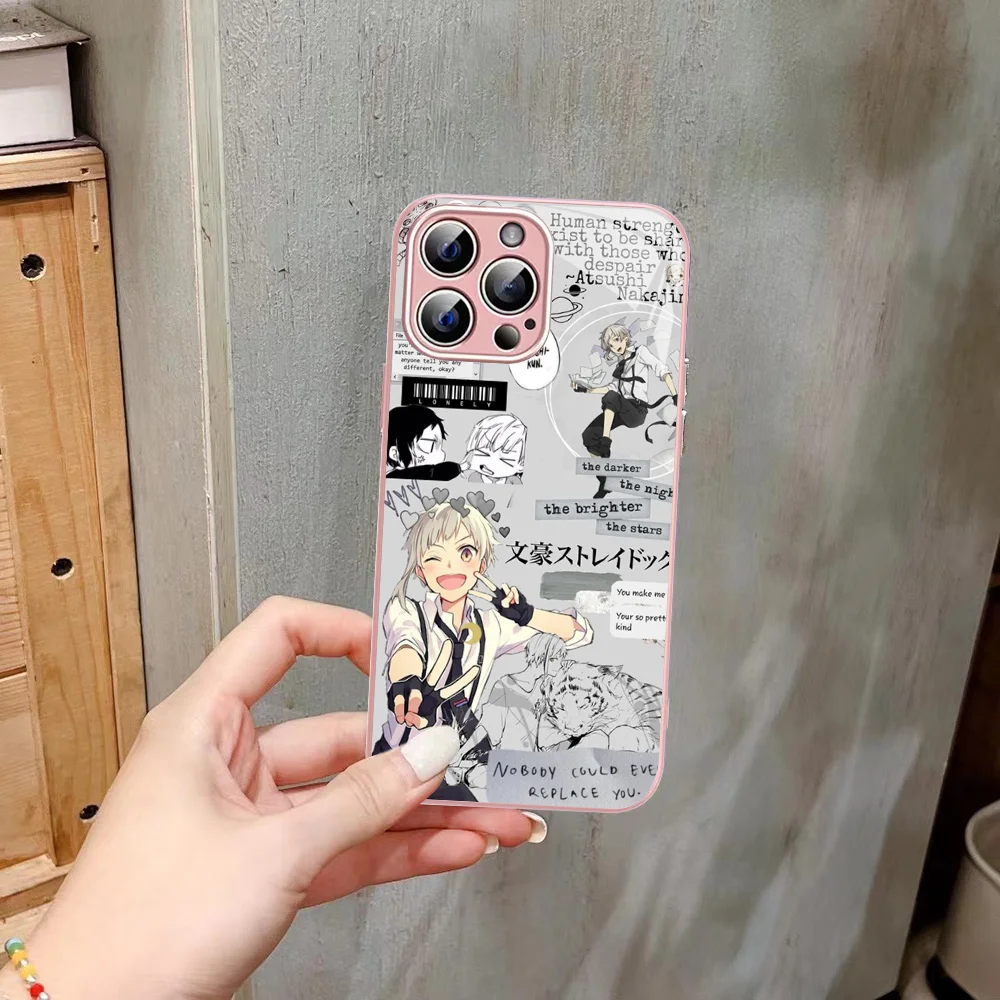 Anime Bungou Stray Dogs Dazai Osamu Phone Case For iPhone 14 13 12 Mini 11 Pro XS Max X XR 14 Plus Tempered Glass Cover