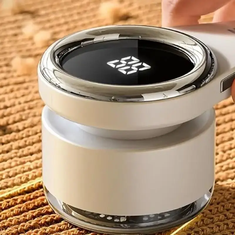 Afeitadora de tela LCD portátil eficiente: eliminador de pelusas para suéteres, calcetines y viajes - Diseño grande