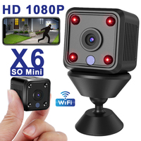 X6 Mini IP Cameras HD 1080P Wifi Sports  Wireless Security Surveillance Built-in Battery Night Vision Smart Home Cameras