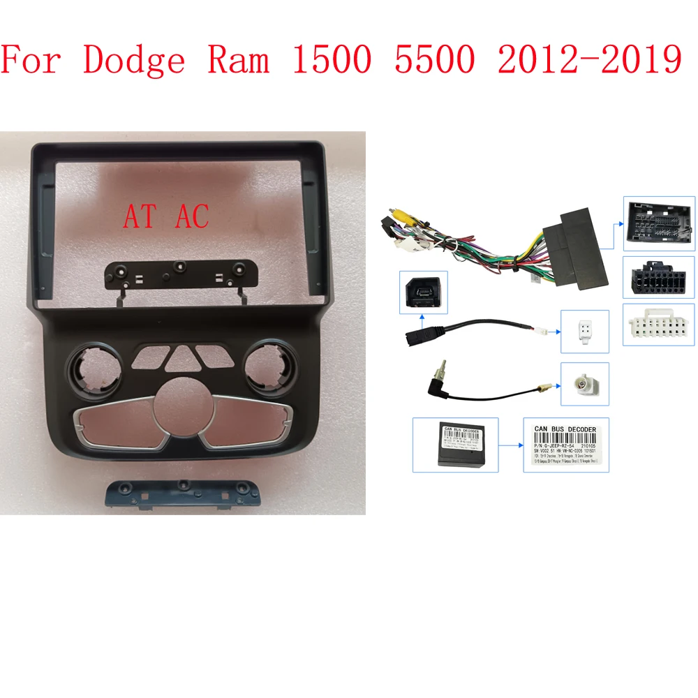 9 дюймов для DODGE RAM 1500 5500 2012-2019 автомобильное радио стерео GPS MP5 Android плеер головное устройство 2 Din панель приборной панели корпус