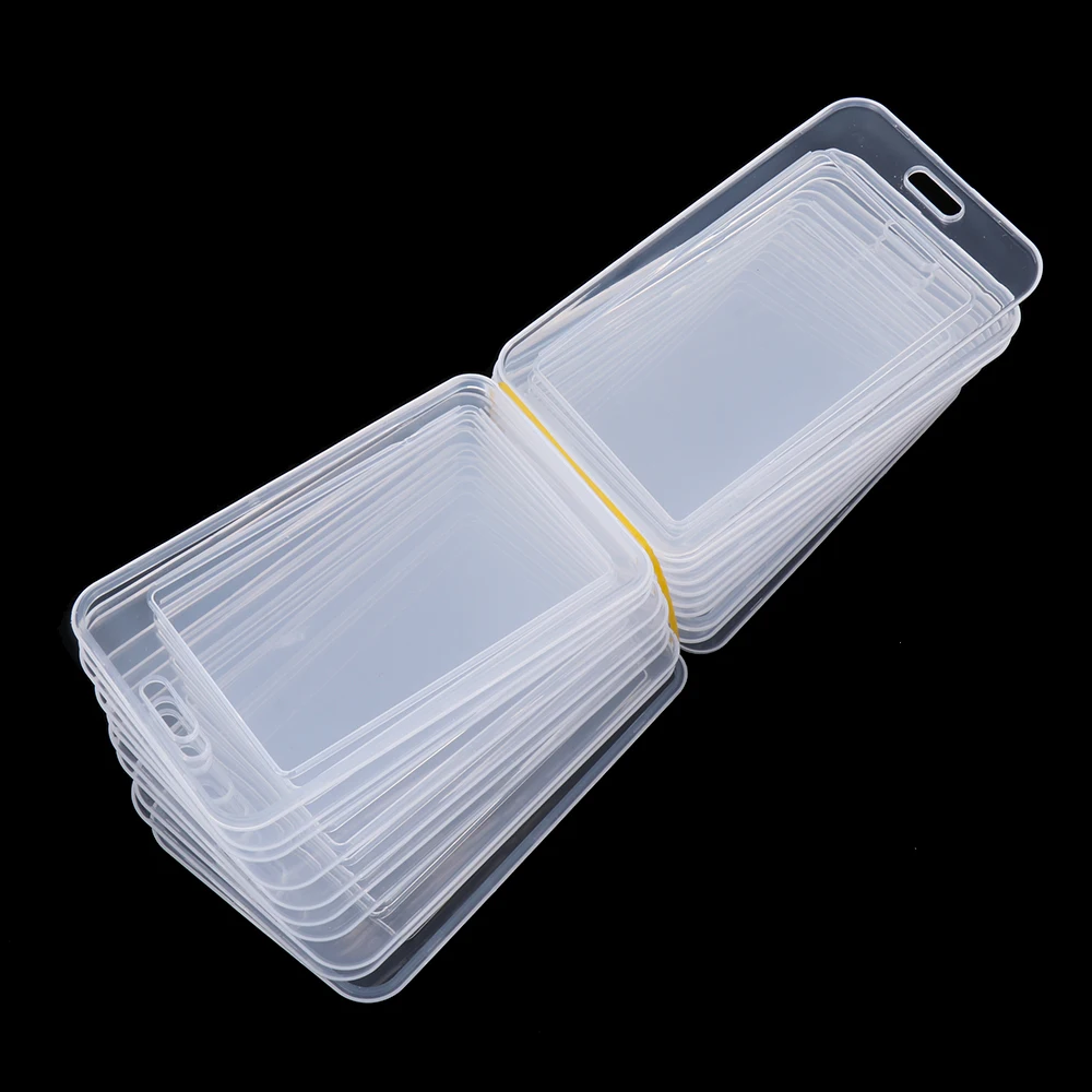 10pcs Waterproof Transparent Card Cover Women Men Student Bus Card Holder Case Business Credit Cards Bank ID Card Sleeve Protect