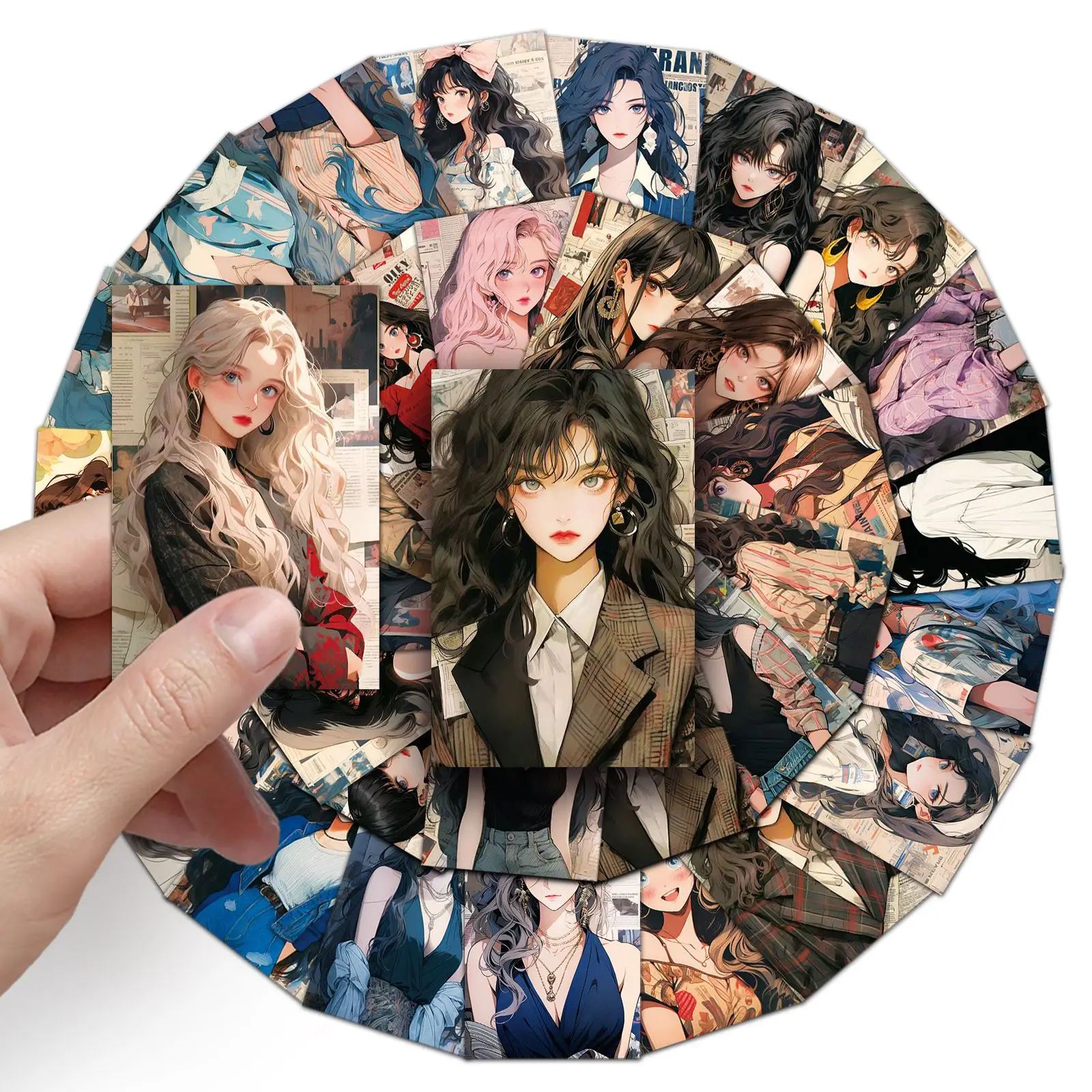 

10/50PCS Cartoon Hong Kong Style Sexy Girl Graffiti Sticker DIY Skateboard Laptop Phone Water Bottle Luggage Bike Car Guitar