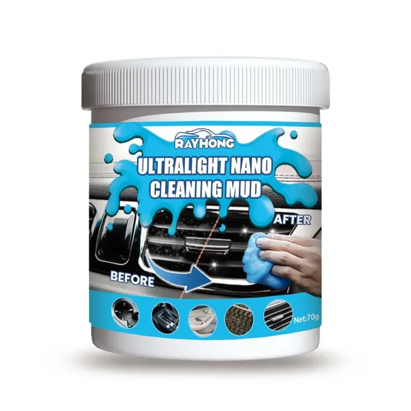 Car Cleaning Gel Air Vent Magic Dust Cleaner Gel Office Gap Wash Mud Removal Rubber Auto Interior Cleaning