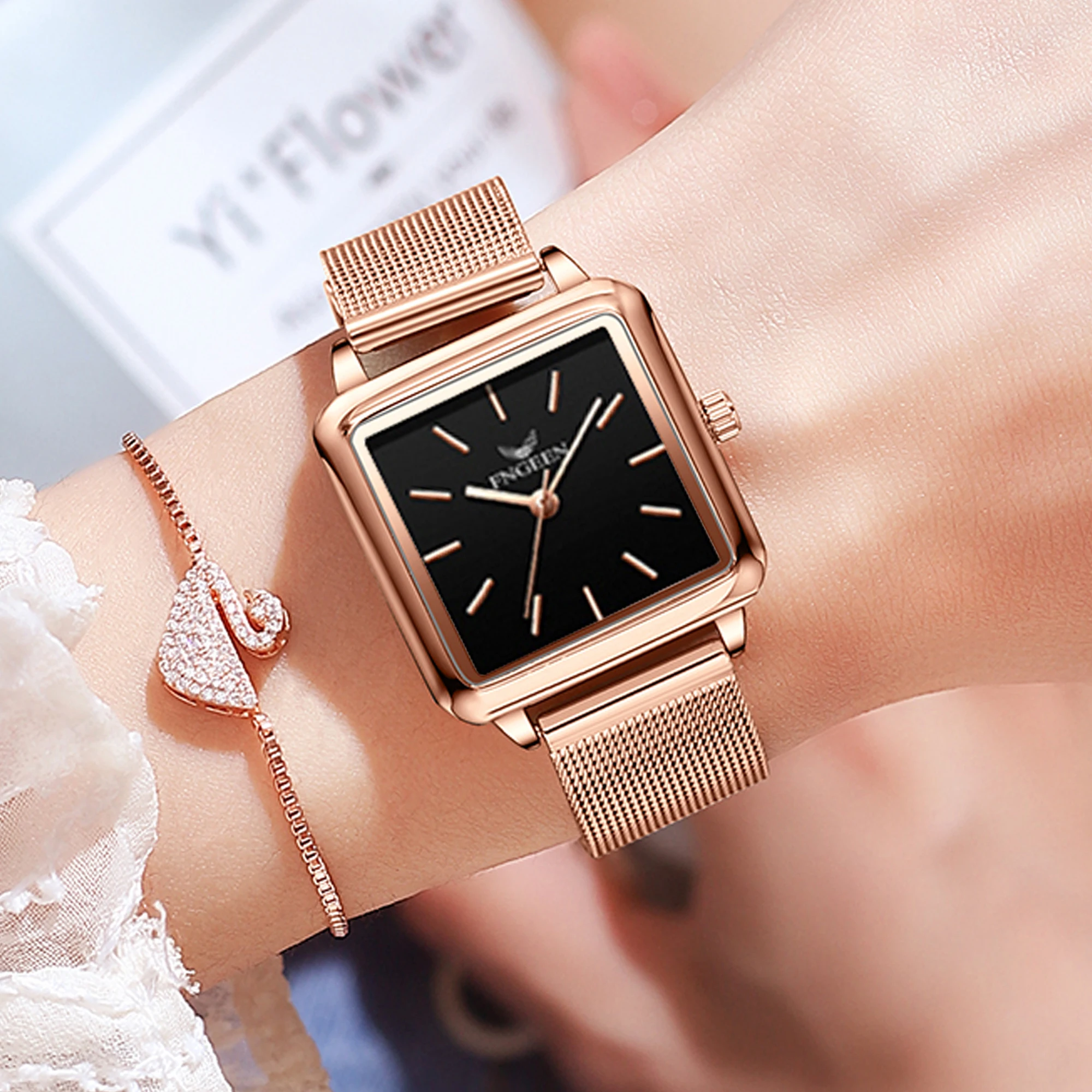 BINBOND Precise Quartz Watches - огляд і ціна Luxury Watch Square