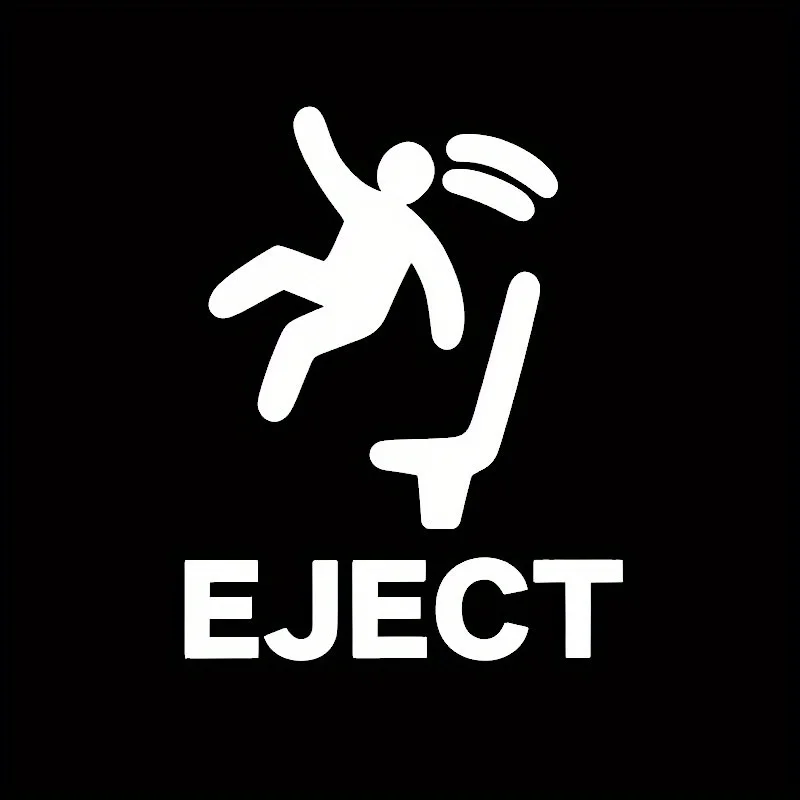 4 Stück „Humorvolle 'EJECT'-Aufkleber – perfekt für Autoinnenraumknöpfe, Laptops, Büro-Gadgets, Notizbücher für einen verspielten Scherzhauch“ – Detail 6