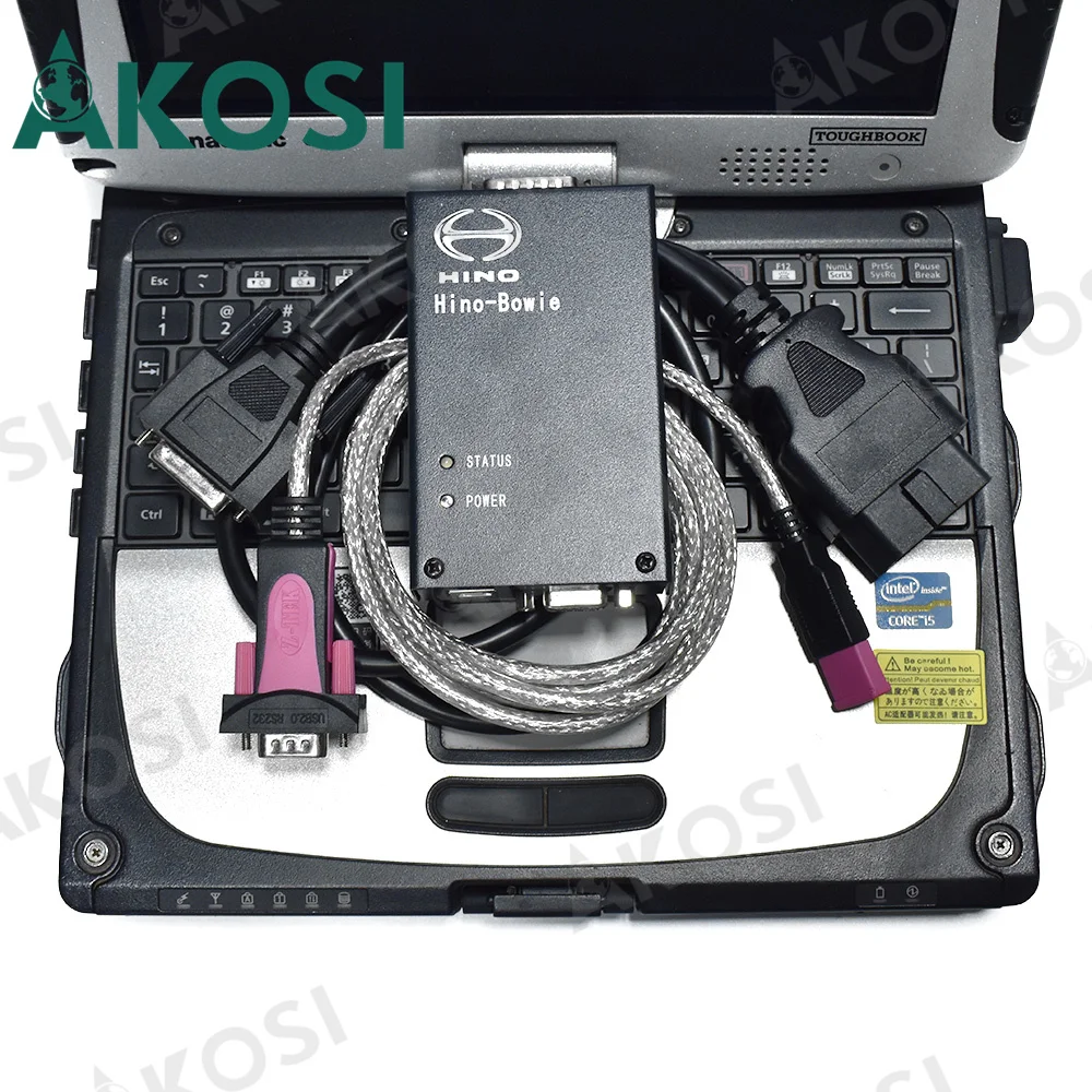 V3.16 For Hino Bowie Diagnostic Tool with Hino Diagnostic Explorer diagnostic scanner and CF19 laptop