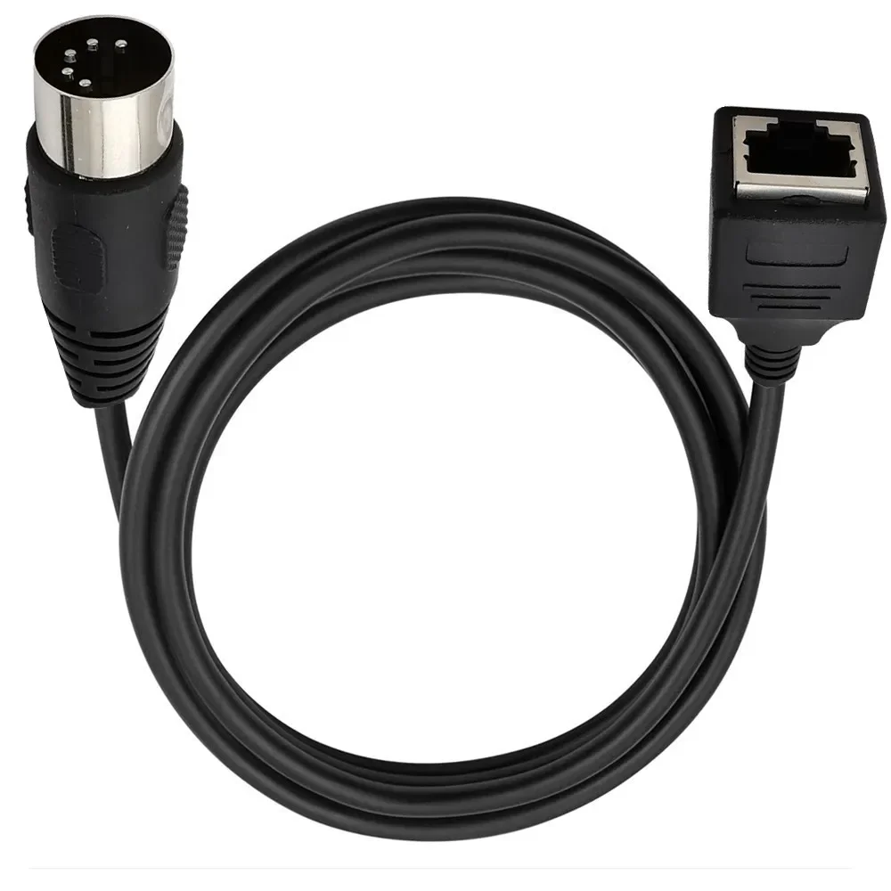 Large DIN 5pin Male & Female To RJ45 Female 8p8c Audio Connection Cable MIDI To RJ45 Adapter Cable 0.5m 1m 1.5m